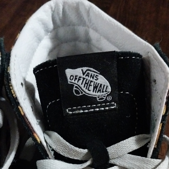 Vans Black and White Sunflower High-Tops - Picture 6 of 13